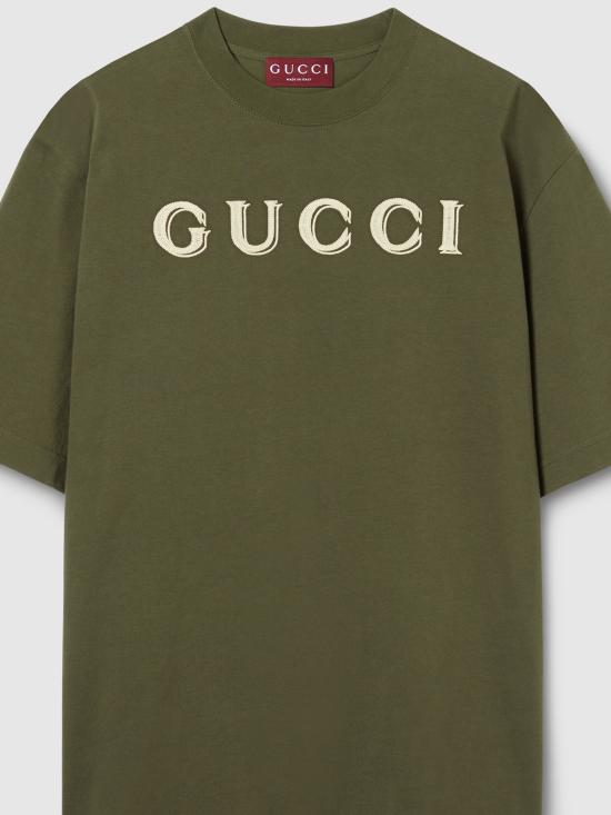 26SS 구찌 반팔 티셔츠 798115XJHN3 3254 GREEN - GUCCI