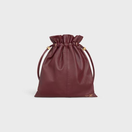 26SS 셀린느 스몰 크리스탈 램스킨 파우치 123662J79 28PO SYRAH