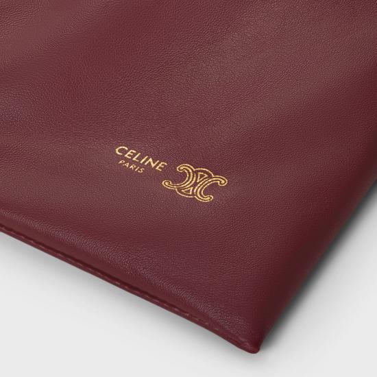 26SS 셀린느 스몰 크리스탈 램스킨 파우치 123662J79 28PO SYRAH - CELINE