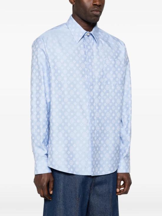 26SS 카사블랑카 긴팔 셔츠 MSP26SH22202 BLUEMONOGR - CASABLANCA