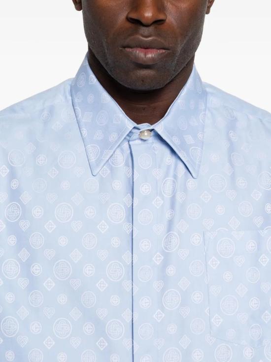 26SS 카사블랑카 긴팔 셔츠 MSP26SH22202 BLUEMONOGR - CASABLANCA