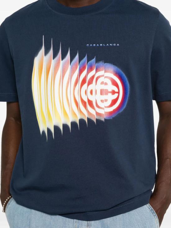 26SS 카사블랑카 반팔 티셔츠 MSS26JTS00116 SHOCKWAVE - CASABLANCA