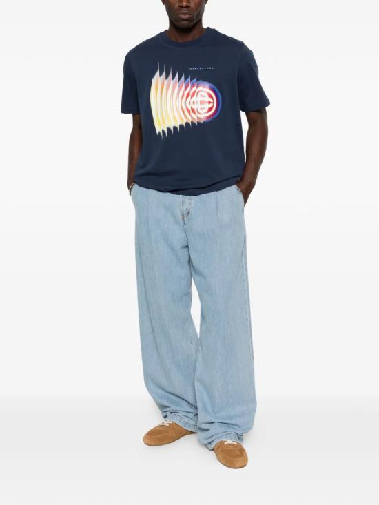 26SS 카사블랑카 반팔 티셔츠 MSS26JTS00116 SHOCKWAVE - CASABLANCA