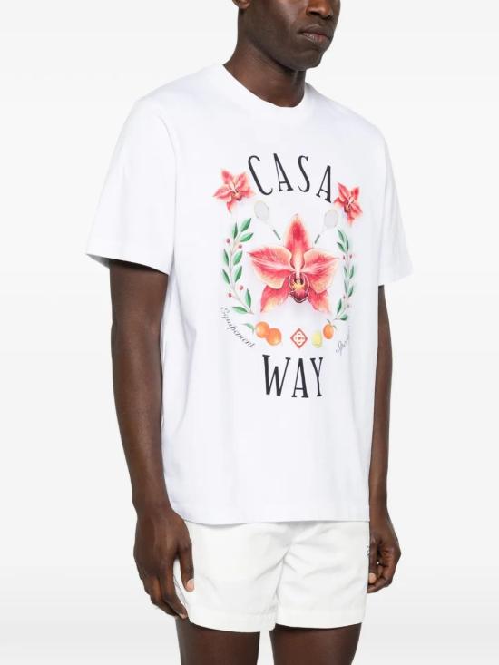 26SS 카사블랑카 반팔 티셔츠 MSS26JTS00115 ORQUIDCOUR - CASABLANCA