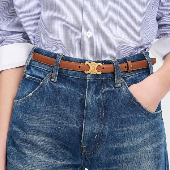 26SS 셀린느 레귤러 벨트 45AX63A78 04LU TAN - CELINE