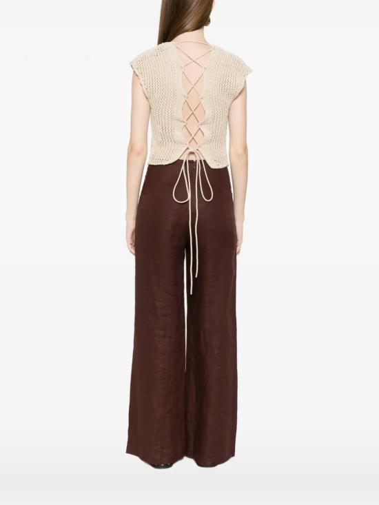 26SS 알파스튜디오 민소매 티셔츠 AD6310C2003 Beige - ALPHA STUDIO