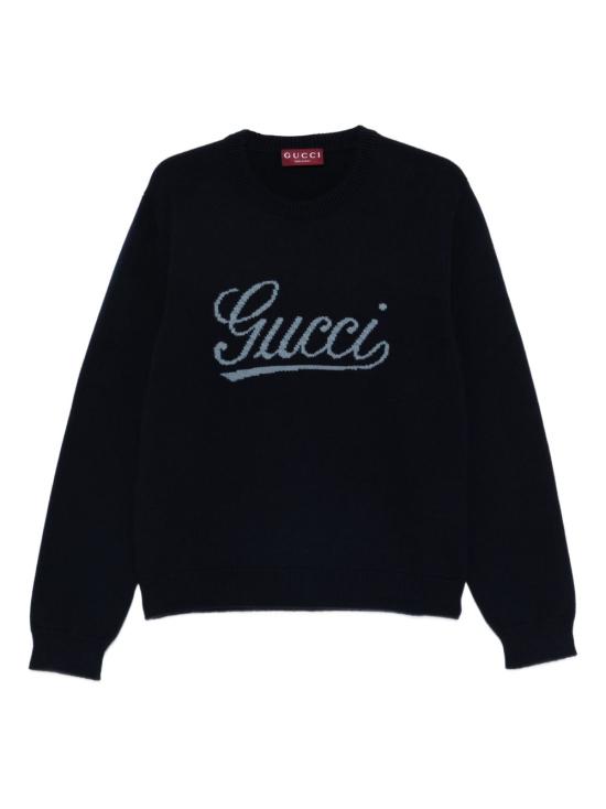 26SS 구찌 인타르시아 울 스웨터 795347 XKD744071 BLUE GREY - GUCCI