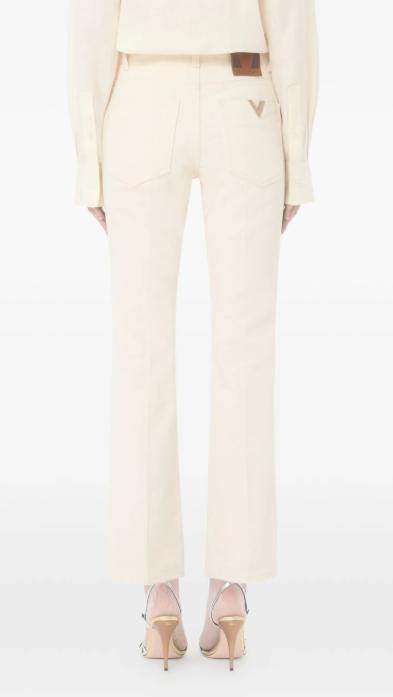 26SS 발렌티노 가라바니 데님 팬츠 8B3DD21V9Y5 A03 Ivory - VALENTINO GARAVANI