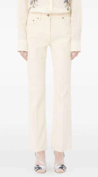 26SS 발렌티노 가라바니 데님 팬츠 8B3DD21V9Y5 A03 Ivory - VALENTINO GARAVANI