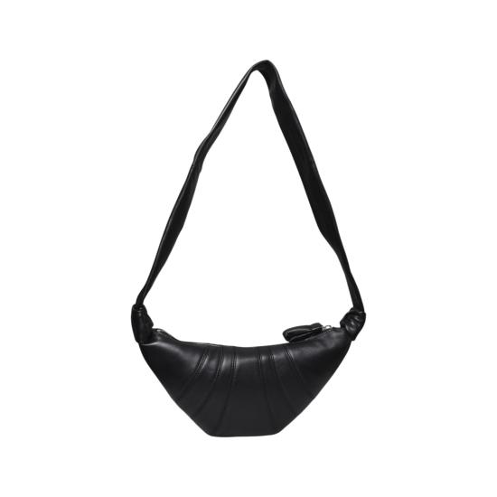 26SS 르메르 크루아상 레더 숄더백 BG0003LL095 BK999 Nero
