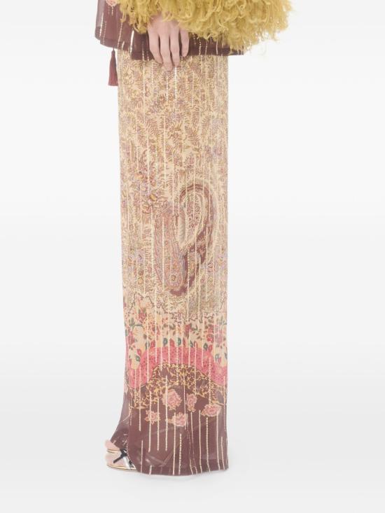 26SS 발렌티노 가라바니 팔라초 팬츠 8B3RB746A54 BR9 Almond multicolor - VALENTINO GARAVANI