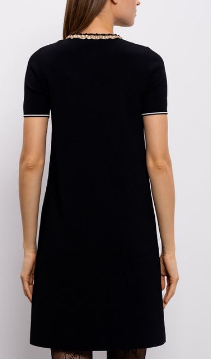 26SS 발렌티노 가라바니 미디 원피스 8B3KD14RA1M 0NO Black - VALENTINO GARAVANI