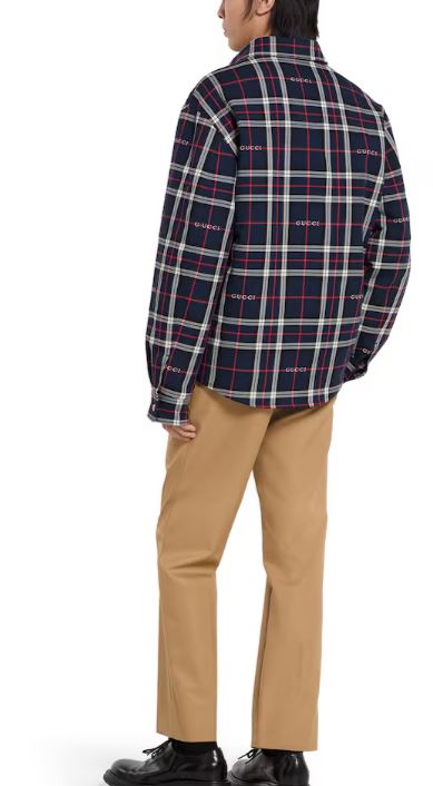 26SS 구찌 수트 자켓 853013 ZAUAC4069 Blue - GUCCI