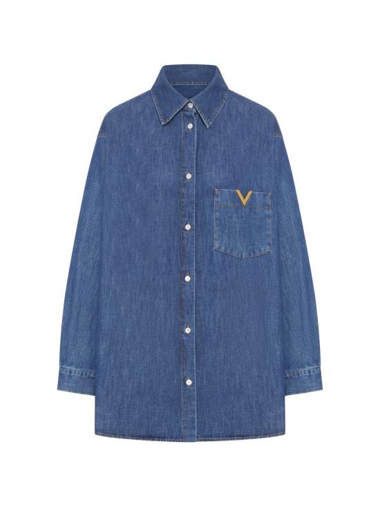 26SS 발렌티노 가라바니 셔츠 8B3DB03K9YA 558 Medium blue - VALENTINO GARAVANI