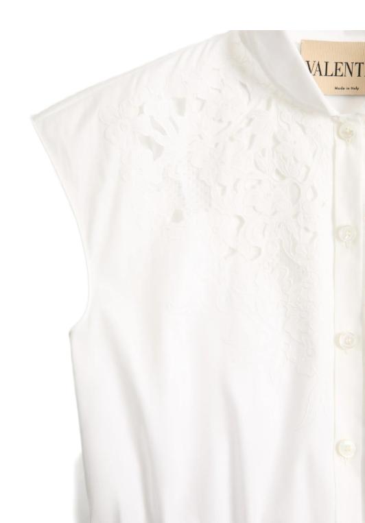 26SS 발렌티노 가라바니 미디 원피스 8B3VAJR59VN 0BO White - VALENTINO GARAVANI