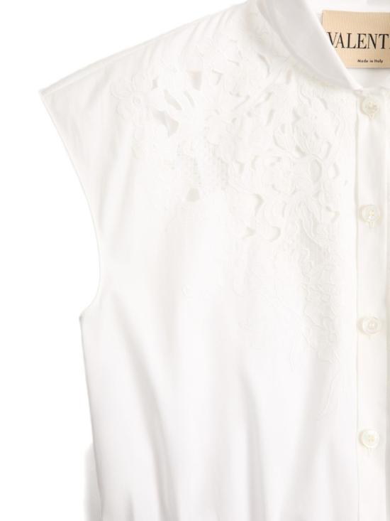 26SS 발렌티노 가라바니 미디 원피스 8B3VAJR59VN 0BO White - VALENTINO GARAVANI