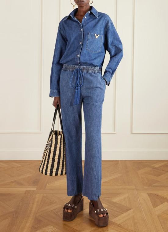 26SS 발렌티노 가라바니 데님 팬츠 8B3DD21K9YA 558 Medium blue - VALENTINO GARAVANI