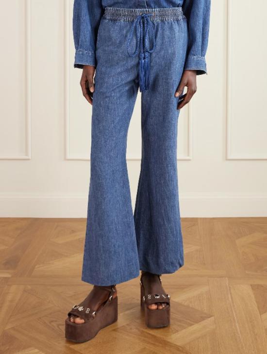 26SS 발렌티노 가라바니 데님 팬츠 8B3DD21K9YA 558 Medium blue - VALENTINO GARAVANI