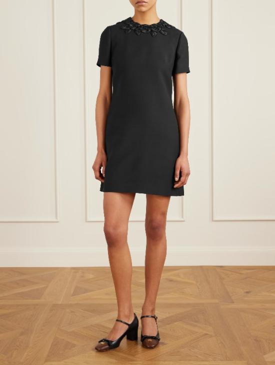 26SS 발렌티노 가라바니 미디 원피스 8B3VAHC61CF 0NO Black - VALENTINO GARAVANI