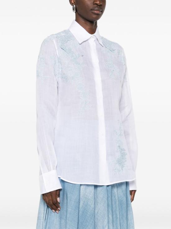 26SS 에르마노 설비노 셔츠 D482K340APTUG TUG10601 White - ERMANNO SCERVINO