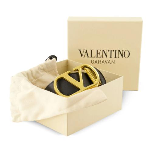 26SS 발렌티노 가라바니 레귤러 벨트 8W2T0SQ4IYR DRN Nero caramello - VALENTINO GARAVANI