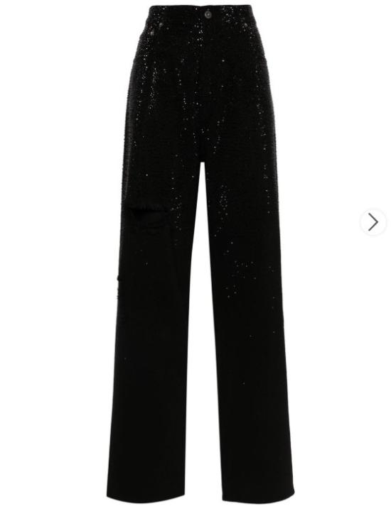 26SS 골든구스 스트레이트 팬츠 GWP00844 P00147590100 Black