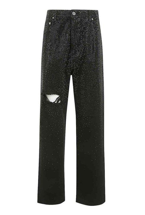 26SS 골든구스 스트레이트 팬츠 GWP00844 P00147590100 Black - GOLDEN GOOSE