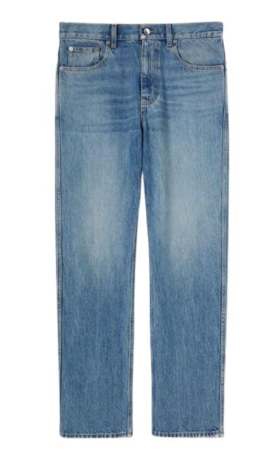 26SS 구찌 슬림 핏 코튼 데님 팬츠 844629 XDDD24009 LIGHT BLUE