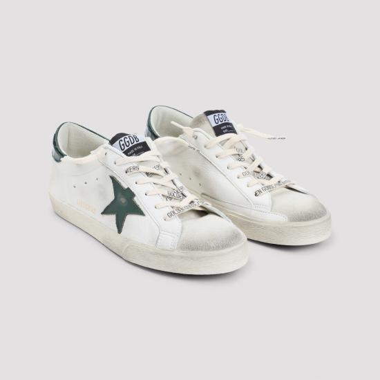 26SS 골든구스 슈퍼스타 스니커즈 GMF00101F00811310502 WHITE GREEN DOM - GOLDEN GOOSE