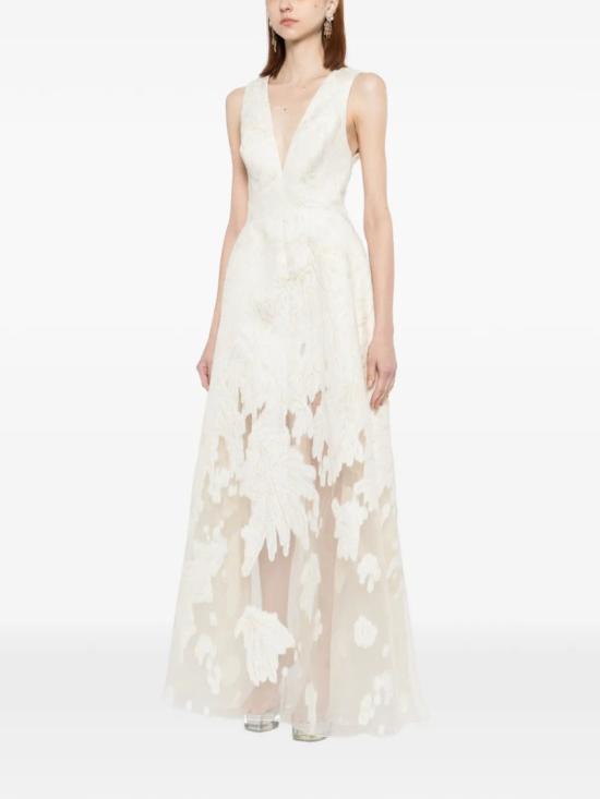  사이드 코베이시 롱 원피스 브로케이드 드레스 - SAIID KOBEISY