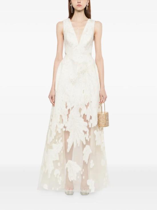  사이드 코베이시 롱 원피스 브로케이드 드레스 - SAIID KOBEISY