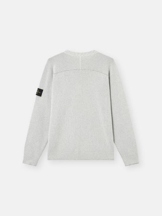26SS 스톤 아일랜드 플래팅 립 코튼 부클 루즈핏 크루넥 점퍼 5100033S0N12V0M61 Grey - STONE ISLAND