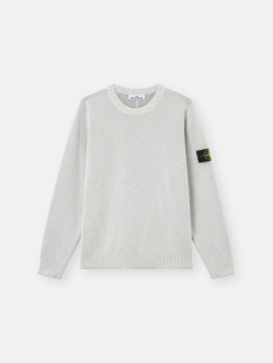 26SS 스톤 아일랜드 플래팅 립 코튼 부클 루즈핏 크루넥 점퍼 5100033S0N12V0M61 Grey