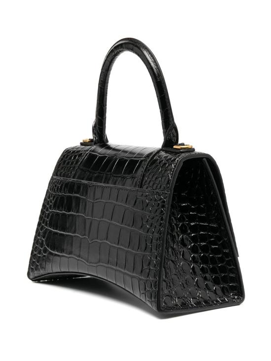 26SS 발렌시아가 아워글래스 스몰 핸드백 5935461LRGM1000 Black - BALENCIAGA