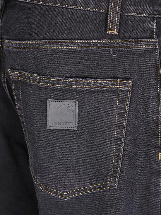 25FW 칼하트 WIP 스트레이트 팬츠 I034237 8906 BLACK STONE WASHED - CARHARTT WIP