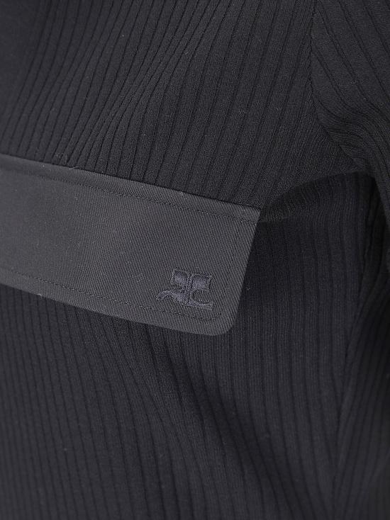 26SS 쿠레쥬 폴로 티셔츠 126MPO053FI0001 9999 BLACK - COURREGES