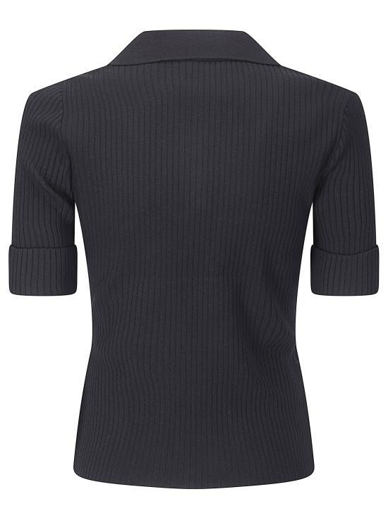26SS 쿠레쥬 폴로 티셔츠 126MPO053FI0001 9999 BLACK - COURREGES