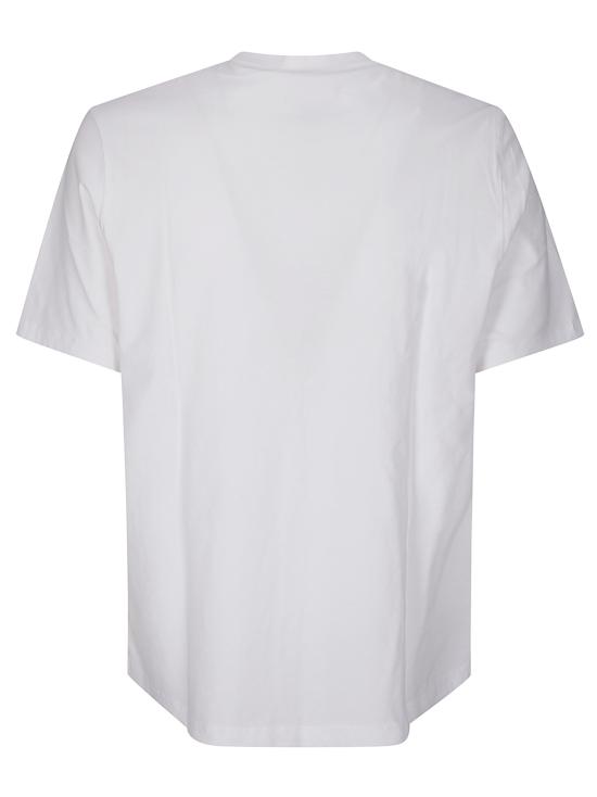 25FW 메종키츠네 폭스 헤드 레귤러 티셔츠 PM00107KJ7026 P100 WHITE - MAISON KITSUNE