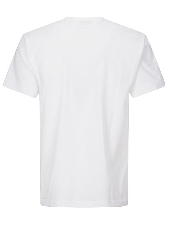 26SS 꼼데가르송 반팔 티셔츠 AXT802051 1 WHITE BLACK - COMME DES GARCONS