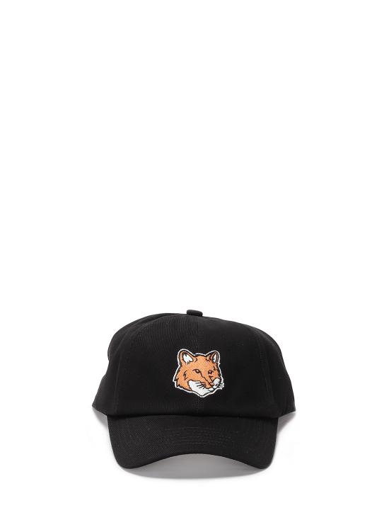 25FW 메종키츠네 폭스 헤드 캡 PM06100WW0096 P199 BLACK - MAISON KITSUNE