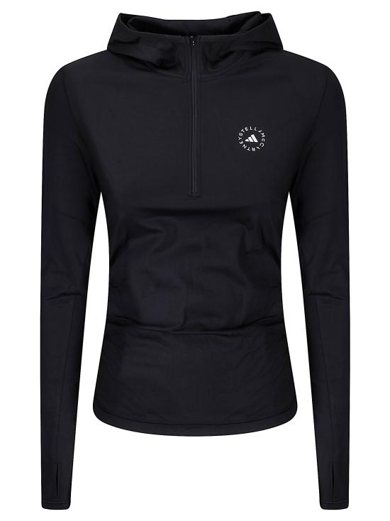 26SS 아디다스 바이 스텔라매카트니 후드 티셔츠 KF4034 BLACK