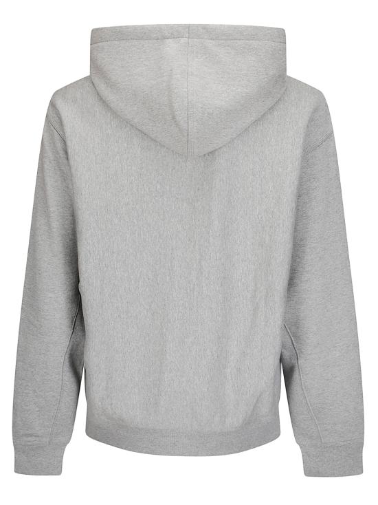 25FW 칼하트 WIP 후드 아메리칸 스크립트 스웨트셔츠 I028279 V6XX Grey - CARHARTT WIP