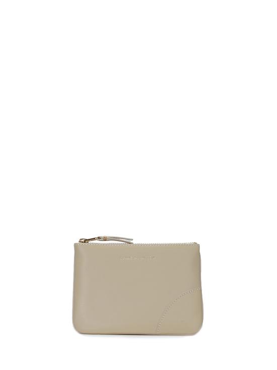 26SS 꼼데가르송 클래식 레더 라인 파우치 SA8100 802 OFF WHITE