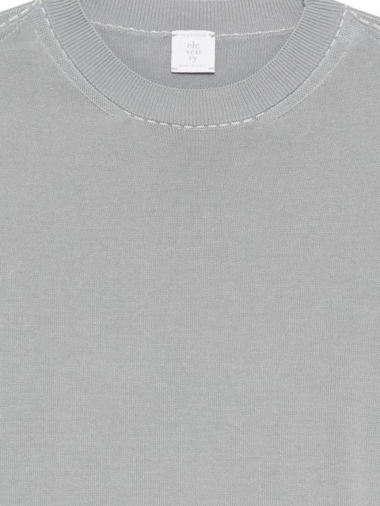 26SS 일레븐티 스웨터 M76MAGM27 MAG0M0150801 Denim e bianco - ELEVENTY