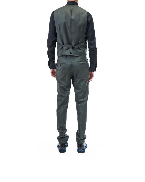 26SS 칼라거펠트 니트 베스트 355010 554035 V10 590 VERDE SCURO - KARL LAGERFELD