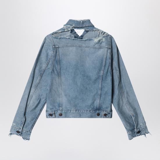 26SS 아크네 스튜디오 디스트레스드 데님 자켓 A90714DE Light blue - ACNE STUDIOS