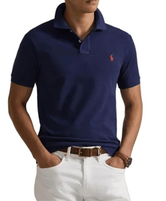 26SS 폴로 랄프로렌 폴로 티셔츠 710782592 008 NEWPORT NAVY - POLO RALPH LAUREN
