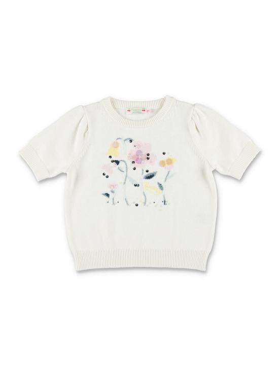 26SS [키즈] 봉쁘앙 트레이닝 상의 S06GJUK00020 902 NATURAL WHITE