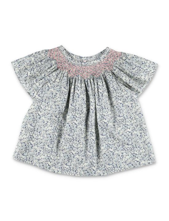 26SS [키즈] 봉쁘앙 셔츠 S06GBLW00014 519A BLUE FLORAL PRINT