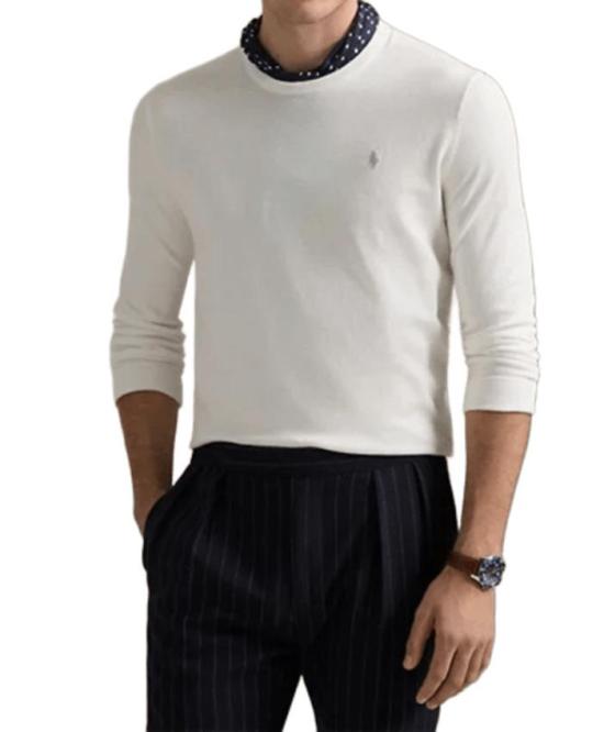 26SS 폴로 랄프로렌 긴팔 티셔츠 710890558 506 DECKWASH WHITE - POLO RALPH LAUREN